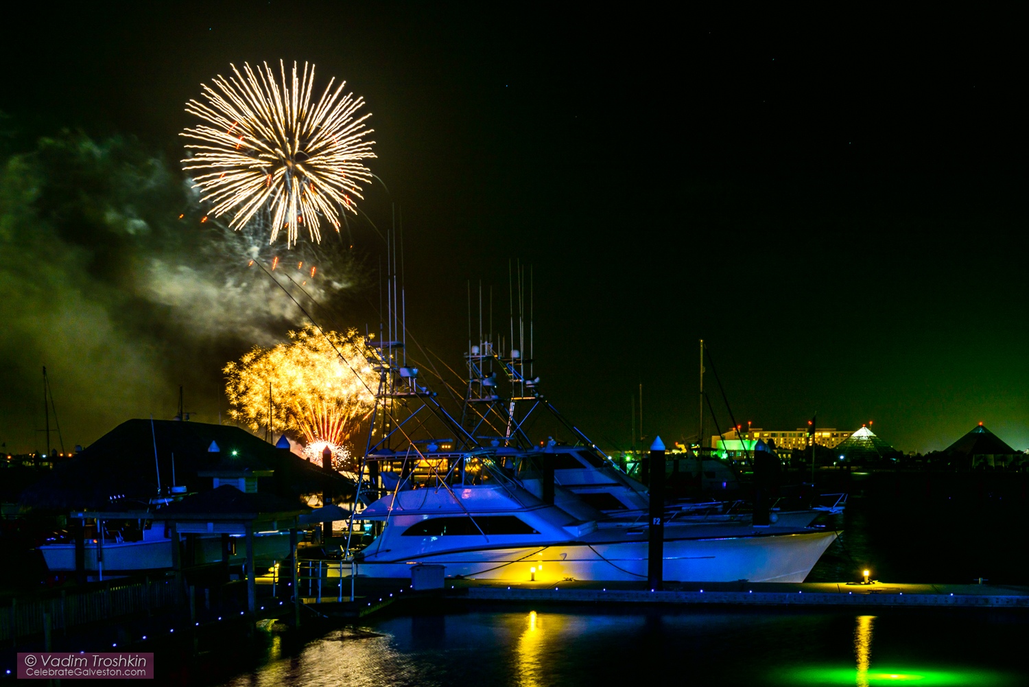 July 10, 2015. #Galveston Fireworks 