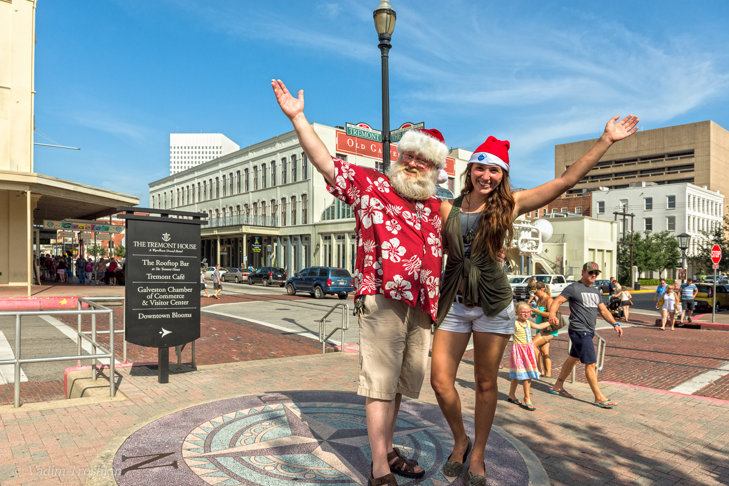 Santa at The Strand. 