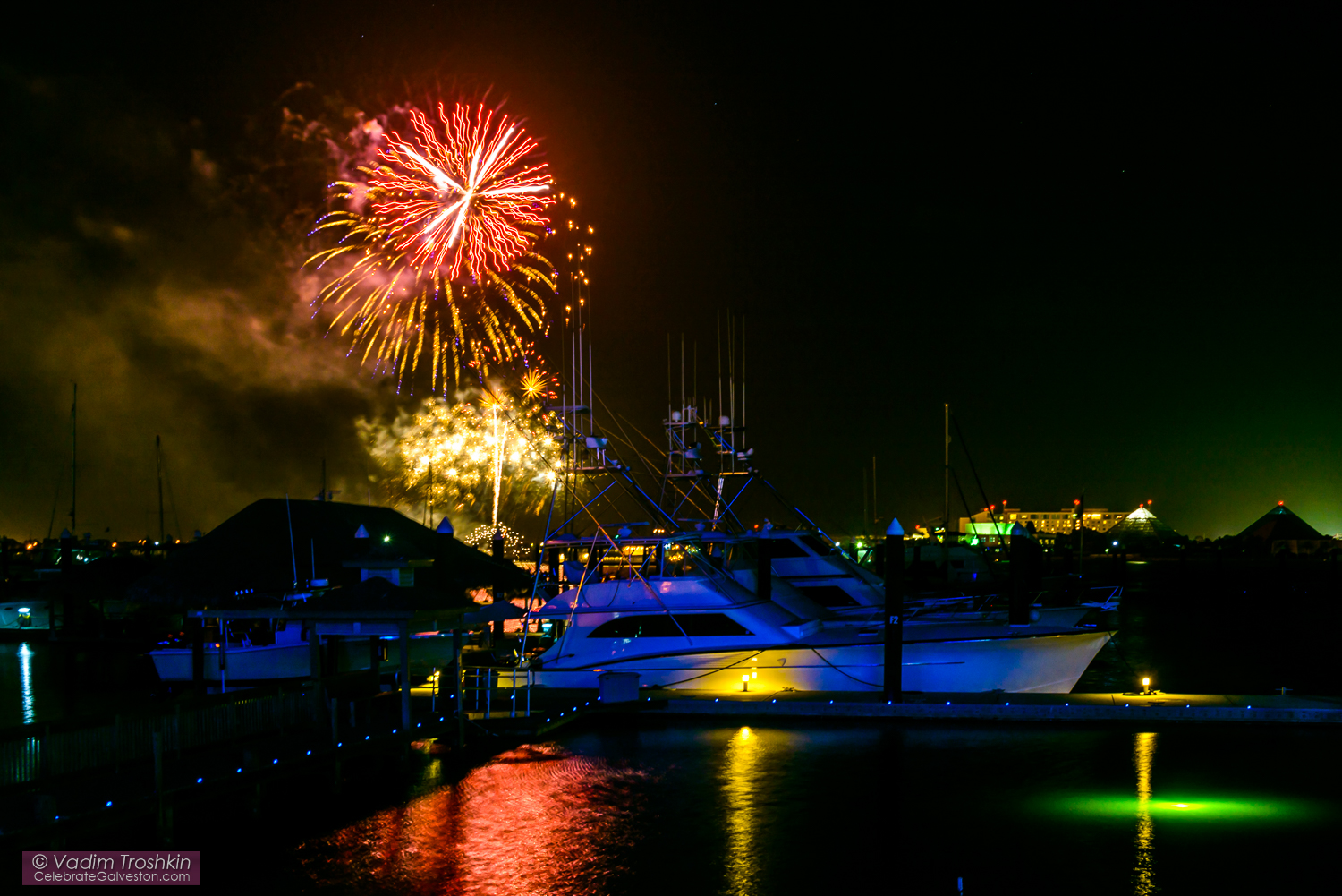 July 10, 2015. #Galveston Fireworks 