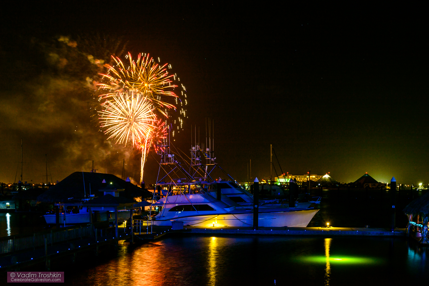 July 10, 2015. #Galveston Fireworks 